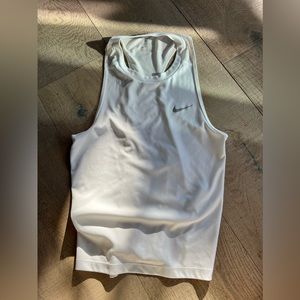 White Nike tank.